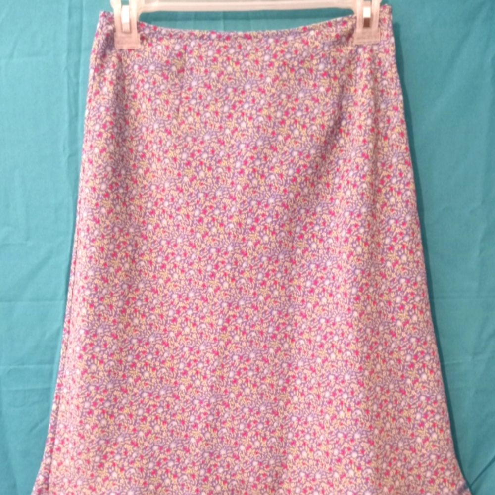 Express Floral linen skirt